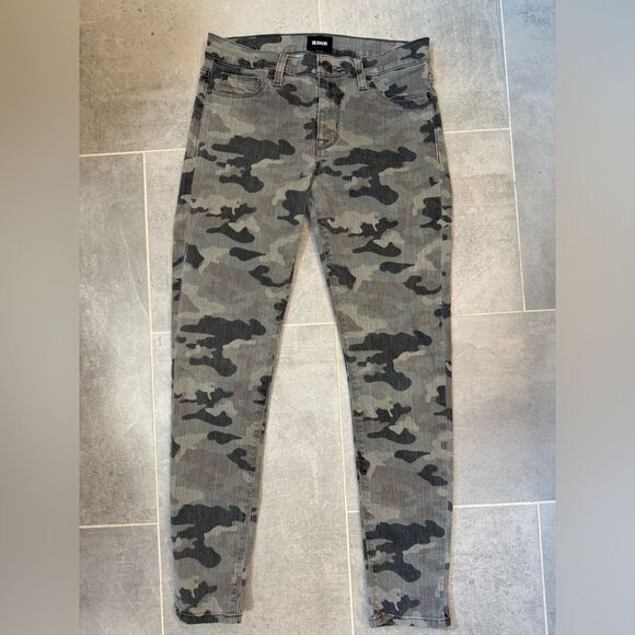 Hudson Nico Midrise Camo Super Skinny Ankle Size 28 - Picture 3 of 14